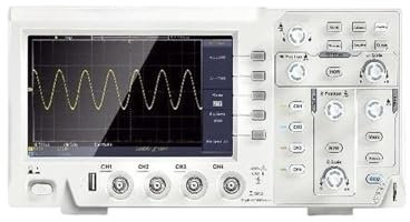 EVBELGBPZ Oscilloscopio Digitale da Tavolo a 2/4 canali 1GS/S 100MHZ 30 funzioni di misurazione Automatica for Test di circuiti elettronici(4 Channel)