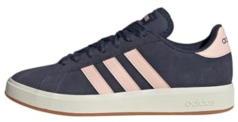adidas Women's Grand Court Base 00s Shoes, Shadow Navy/Blush pink/GUM10, 7.5 UK