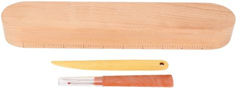 Juego de claqueta de sastre con placa de prensado de madera, deshilador y punzón de hueso, kit de herramientas de planchado resistente al calor para proyectos de costura, acolchado