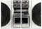 Paul Sinus Art Fotoleinwand 4Teile je 90x30cm Künstlerische Fotografie – Retro Ghetto Blaster