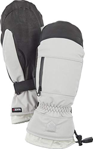 Hestra CZone Pointer Fäustling – Wasserdichter, strapazierfähiger Handschuh für Skifahren, Snowboarden und Bergsteigen – Misty Grey – 6