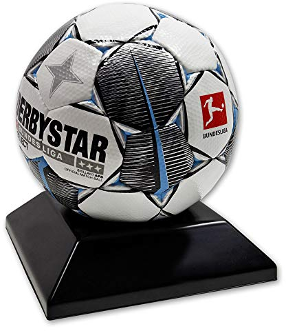EH Design Ballhalter I Exzellente Ball Ständer Halterung für Fußball, Basketball und Volleyball, Hochwertige Ballablage im schlichten und minimalistischen Design, Geschenk für Sportliebhaber (Schwarz)