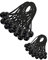 30 Pièces Tendeur Elastique, Tendeur Bache, Sandow Elastique, Tendeur Élastique pour Pavillon, Bâche, Camping, Tente, Rideaux Harnais d’Extension(200mm and 150mm)