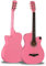 JTRHD Akustische Gitarre Auswahl von Tochigi Folk Akustikgitarre Praxis Anfänger Eintrag Gitarre Instrument für Erwachsene und Kinder (Farbe : Rosa, Size : 38 inches)