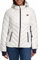Tommy Hilfiger Veste courte à capuche zippée sur le devant pour femme, blanc, X-Large