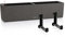 Lechuza Balconera - Maceta de riego automático para balcón, color negro grafito 80, para barandilla, altura 19, largo 79 cm, ancho 19 cm, paquete con soportes de balcón negros