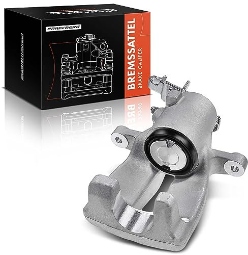 Frankberg Brake Caliper Disc Brake Rear Right Cast Aluminium Compatible with Golf VI 5K1 S.C.I.R.O.C.C.O 137 138 A3 8P1 TT 8J3 Superb II 3T4 E.O.S 1F7 1F8 Replace# 8J0615424B