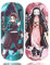 Roffatide Anime Demon Slayer Tanjirou Nezuko Brillenetui 2 Stück Hartschalen-Etui für Brillen Tragbare Schutzhülle für Brillen für Jungen Mädchen
