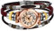 JewelryWe Uhren Damen Analog Quarz Armbanduhr Retro Mehrreihig Geflochten Leder Armband Wickelarmband Uhr für Frau Mädchen Braun