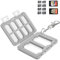 Flashwoife, 8 x MicroSD + 2 x NSD, Aufbewahrung Speicherkarten Etui Box, Kettenanhänger, transparent