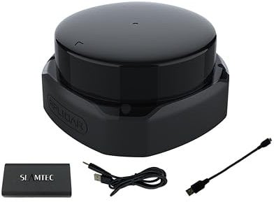 WayPonDEV RPLIDAR S2P 2D 360 Degree Lidar Sensor 50 Meters Scanning Radius LIDAR Scanner Module Kit for SLAM ROS/ROS2 Obstacle Avoidance and Navigation of Robots (UART TTL)