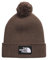 THE NORTH FACE TNF Logo Box Pom Beanie Smokey Brown, One Size