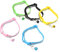 DOITOOL 5pcs Katze Kragen Halskette Haustier Schmuck Reflektierende Mit Glocken Einstellbare Kätzchen Kragen