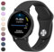 Mugust Garmin Armband für Vivoactive 5/3, Vivomove 3/HR/Luxe/Style, Forerunner 55/245/645 - 20mm Silikon Sportarmband Verstellbares Ersatz Uhrenarmband, Schwarz