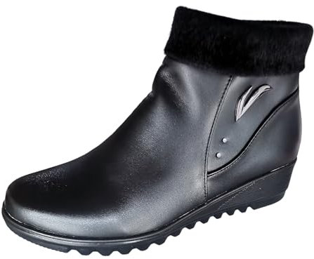 WKAYsIV Stivali-Equitazione-Quadrata-Ricamata-Marrone Stivali da Donna con Tacco 7 cm Stivali Gomma Uomo Alti 39 22.99