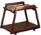 Couchtisch Kaffeetisch Retro-Beistelltisch aus massivem Holz, Pflanzenständer mit 2 Ebenen, offenem Regal, Couchtisch, Sofa-Beistelltisch, Nachttisch, Bett-Beistelltisch mit Rollen, Heimdekoration Sof