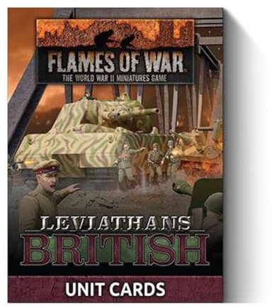 LATE WAR LEVIATHANS BRITISH UNIT CARDS 3