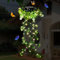 KagoLing Solar Lights Outdoor Garden, 2 Pack Hanging Artificial Plants Outdoor 66 LED Fairy Lights, IP65 Solar Powered Waterproof Ornaments Outdoor, Gifts Birthday for Women Mum Grandma