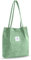 YZROHYI Stoff Tragetasche Cord Groß, Tasche Shopper Umhängetasche Stoff,Stofftasche zum Umhängen,Canvas Shoulder Bag,Beuteltasche Damen Tote Bag,Schultertasche Schule Handtasche Arbeit - Sojagrün