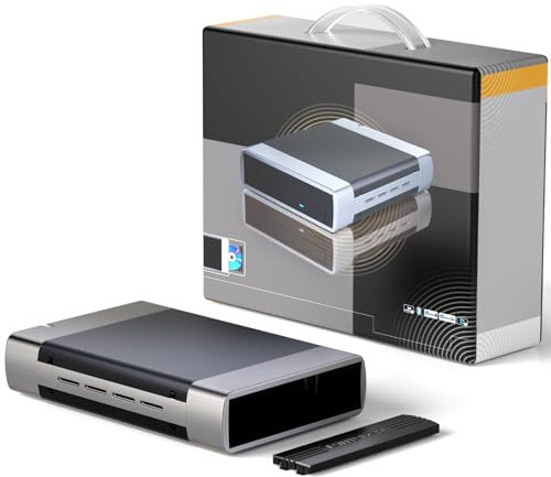 5.25 Aluminum Alloy Optical Drive External Enclosure,5.25 BD/CD/DVD SATA Drive, No Drivers Needed,esata Enclosure