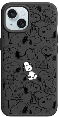 RhinoShield SolidX Hülle für iPhone 15 | Snoopy Fallschutz nach Militärstandard, verstärkte Stoßdämpfung, verbesserter Eckenschutz, schlankes und leichtes Design