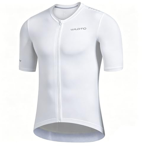 Wildto Fahrradtrikot Herren Kurzarm Radtrikot Schnell Trocknen Atmungsaktive MTB Rennrad Trikot