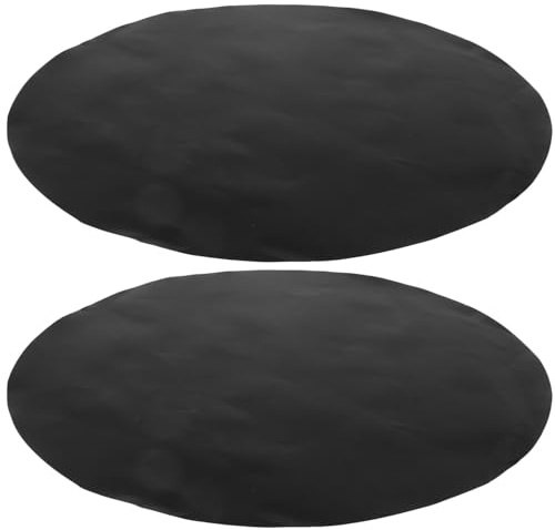 UKCOCO Runde Antihaft Grillmatten 40cm 2 Stück PTFE Dicke Grillauflagen für Holzkohle und Gasgrill Beim Outdoor Grillen und Garten