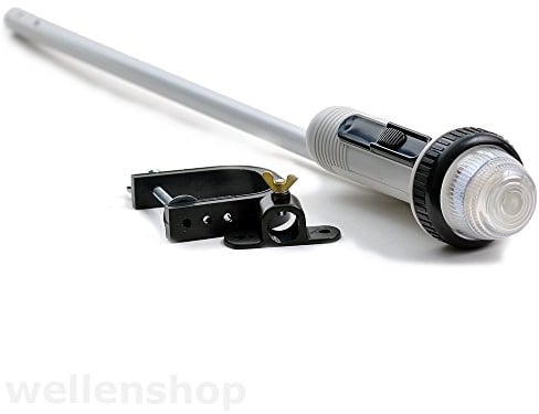 LED Navigationslicht Positionslicht mit Mast & Batteriebetrieb