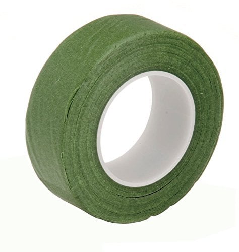 Glorex 6 2220 302 - Floristikband, grün, 2,5 cm breit und ca. 28 m lang, zum Binden von Blumen und Sträußen und zum Basteln