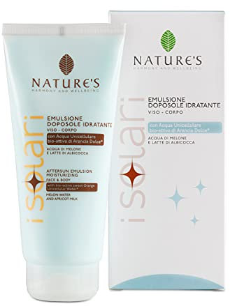 Nature's - iSolari, Crema Doposole Viso e Corpo, Esalta Abbronzatura, Crema Idratante e Nutriente, 200 ml