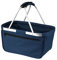 Halfar Shopper Basket Tasche Einkaufstasche Korb Beutel Einkaufsbeutel Einkaufskorb, Farbe:Navy, Größe:45 x 25 x 25 cm