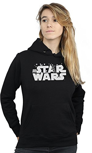 Absolute Cult Star Wars Women's Minimalist Logo Hoodie Black Medium