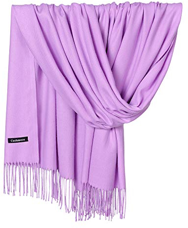 YAOMEI Unisex Damen Herren Schal Schlauchschal, 2018Winter Feinstrick Halstücher Stolen Umschlagtücher Schal Warmes Halstuch (78.74 * 27.56 Zoll (200cm * 70cm), Helles Lila)