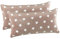 MALIKA Nicky-Teddy Cashmere Touch Coral Fleece Kissenbezug Kissenhülle alle Größen Couchkissen Sofakissen Deco Sterne, Größe:2X 40x80 cm, Designe:Sterne-Taupe