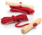 com-four® 2X Schlittenleine mit Holzgriff, Rodelzubehör Zugseil für Schlitten, Dreirad oder andere Kinderfahrzeuge, Premium Made in Germany!