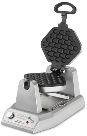 Waring Commercial WBW300X Single Bubble Waffle Maker w/Cast Aluminum Grids, 120V, 1200W, 5-15 Phase Plug