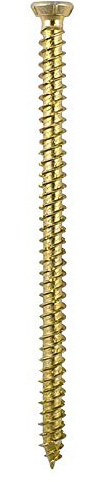 Multi-FIX COUNTERSUNK Concrete Screws - 7.5mm - Window Brick Wood Masonry Concrete Stone Fixings (25, 7.5 x 200mm)
