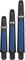 Shot Dart Shafts Koi Carbon mit Federring Hochwertige Dart Schäfte Stabil & Lange Haltbar (Mittel, Blau)