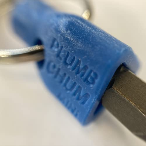 Plumb Chum Mini, Gas and Electricity Meter Box Key, Radiator Bleed Key and Hex Bit Holder/Screwdriver (Blue)