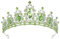 Tiaras für Frauen, Didder Kristallkrone, grüne Tiara-Kronen für Frauen, Diademe für Mädchen, silberfarbene Prinzessinnenkrone, Hochzeits-Tiaras und Kronen für Frauen, Bräute, Geburtstag, Party,
