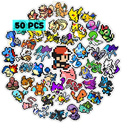 GTOTd Retro Video Game Stickers (50 Pcs Large Size) Cartoon Gifts Merch Decoartions Laptop Party Supplies for Water Bottle Sticker Luggage Skateboard Room Decor Teens