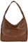 Pocadri Damen-Tragetasche, schick, veganes Leder, Geldbörse, stilvoll, lässig, trendig, groß, weich, Braun