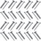 AERZETIX - C65188 - Juego de 20 Tacos clavos/golpe Ø6x40mm con brida + 20 tornillos con cabeza fresada Ø4x45mm - en nylon y acero - para fijación de hormigón ladrillo materiales sólidos taladrado