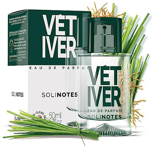SOLINOTES Vétiver Parfum pour Hommes - Eau De Parfum | Aventure et Sensualité Contrastées - Fabriqué en France - Vegan - 50 ml