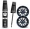 Gloss Black Edge Touch Up Paint - Wheel Repair Kit, Quick and Easy Wheel Scratches Repair, Car Wheel Repair Rim Paint (Gloss Black)