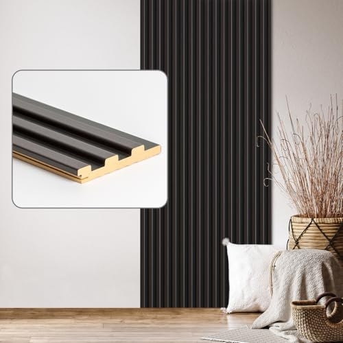 Wandpaneele & Deckenpaneele Desiwa 14er-Set in Eiche Dunkelbraun Schwarz 10,7x262 cm