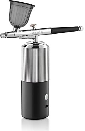 Cordless Airbrush Kit With Compressor,Rechargeable Hanheld AirbrushPortable Mini Airbrush Gun Set, For Nails,Painting,Makeup,Mode,Cake Decoration,Hair