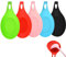 5PCS Silicone Spoon Rests Spoon Rest Kitchen Spoon Holder Kitchen Rest Utensil Rest Dish Tea Spoon Rest Heat Resistant Soup Spoon Rest for Spatulas Spoons Cookware Crab Spoon Holder(5Colors)