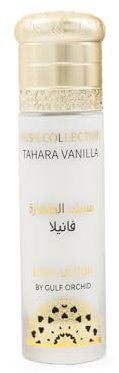 Gulf Orchid Musk Tahara Vanilla Collection Feuchtigkeitsspendende parfümierte Körperlotion für alle Haut, 110 ml