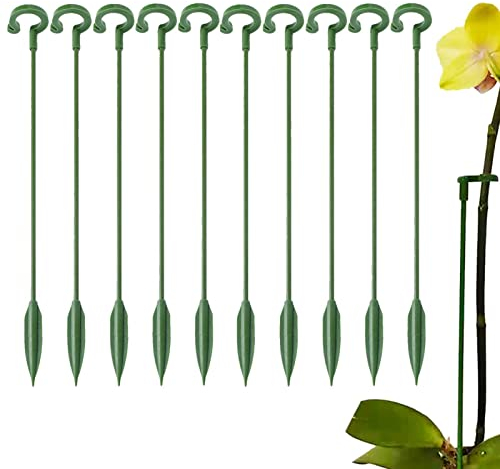 10 Stück Pflanzenstütze Pflanzen Stützstab Rankhilfe Staudenhalter Strauchstütze Pflanzenunterstützung Für Blumen, Orchideen, Tomaten, Pfingstrosen, Lilien, Gladiolen, Phalaenopsis